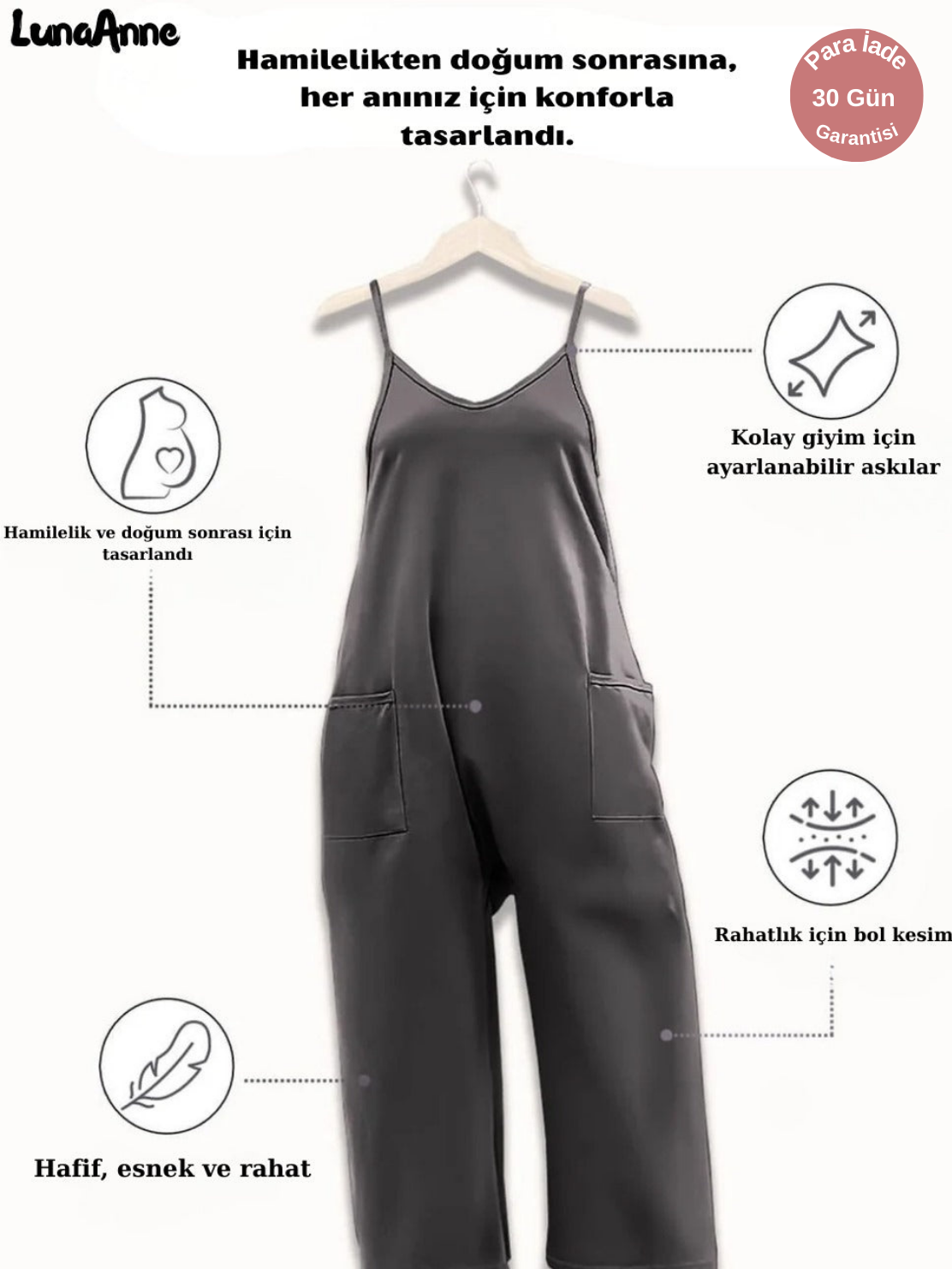 Oversize Hamile Tulumu – ve Doğum Sonrası